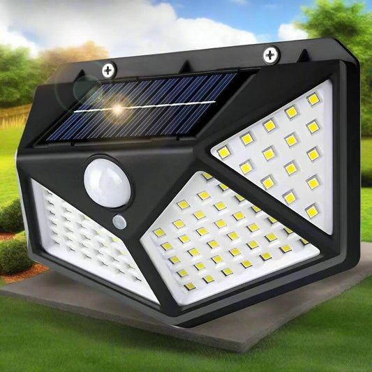 100 LED Solar Wandleuchte